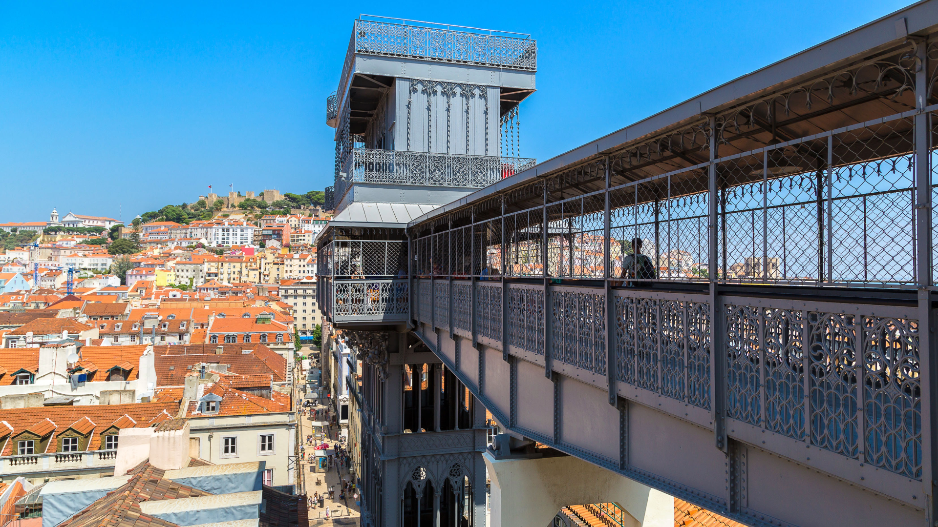 Santa Justa Lift in Lisbon